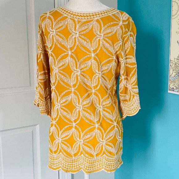 Solitaire for Anthropolgie Embroidered Boho Peasant Blouse (size S) - Picture 6 of 12